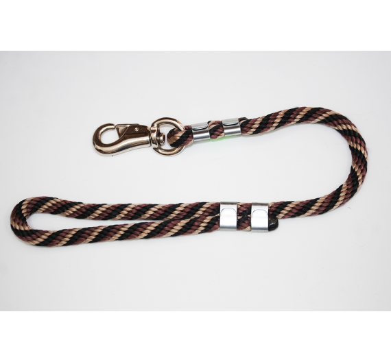Whip/leash EXCLUSIVE BRASS BULL SHORT ROPE 80 cm/16 mm