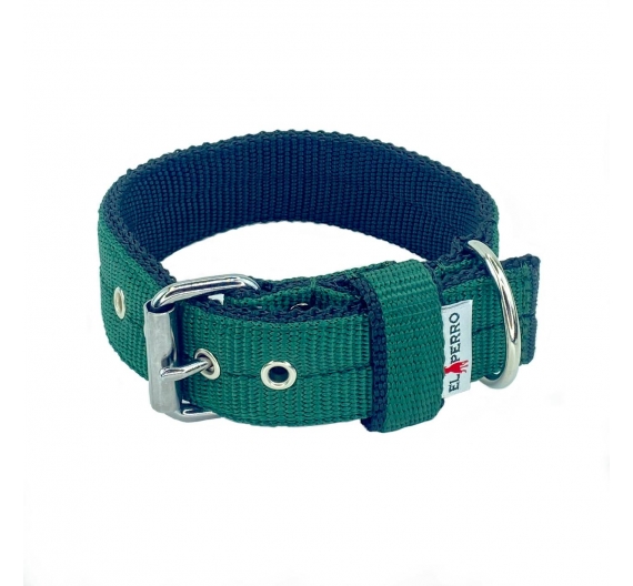 Collar JUICY TRIPLE  4 cm - bootle green